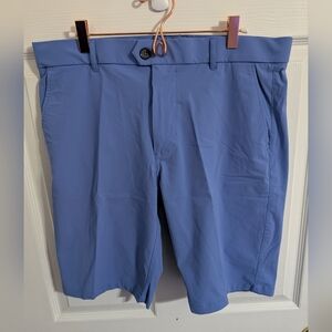 Greyson Mens Shorts Blue Size 34 Golf Active Performance Chino Dress 10" Inseam